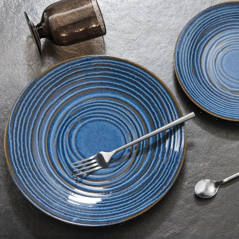 ASS PLATE 27 CM MOON BLEU