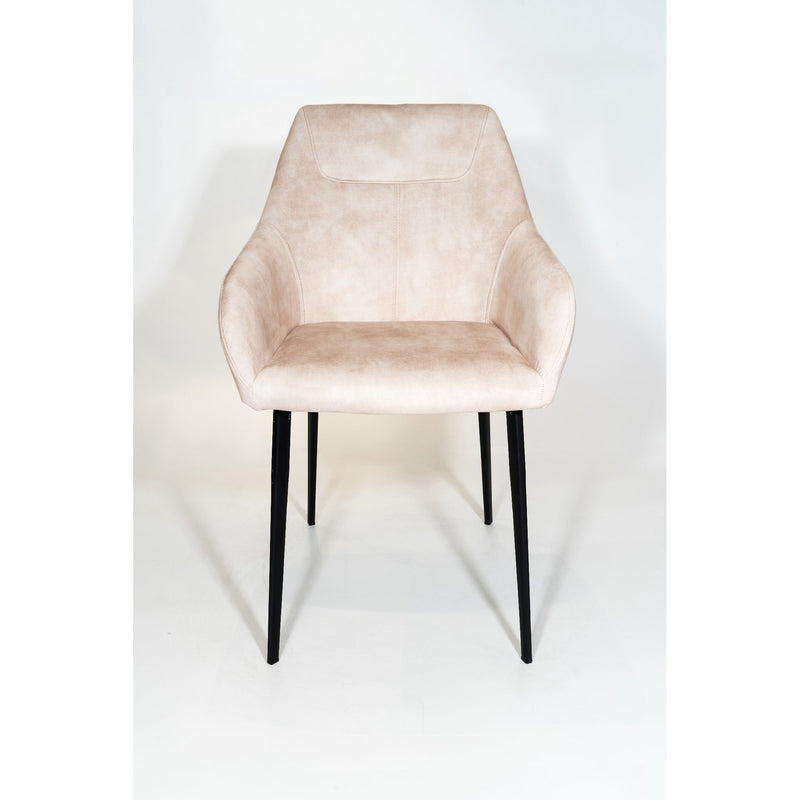 Chaise SOMAN velours Sable 57x61xH82cm