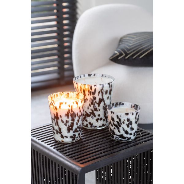 BOUGIE PARFUMEE NOA NOIR/BLANC13x13x13cm