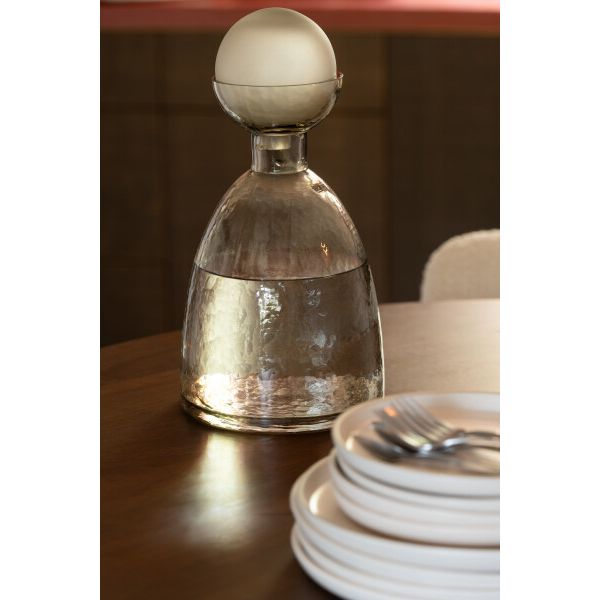 VASE BOUTEILLE VERRE GREI 20x20x29cm