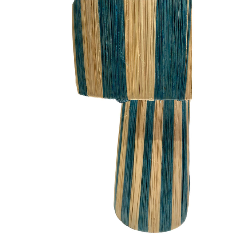 Lampe RAFINO Naturelle/Bleue D27xH37cm