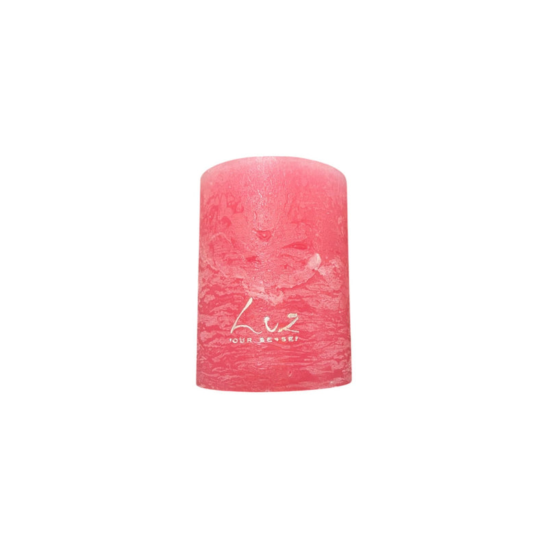 Bougie Rustique Fuchsia Ø6xH8 cm