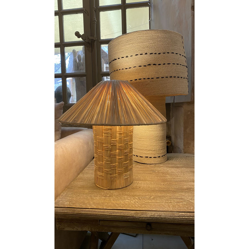 Lampe RAFIA Tressé D40xH40cm