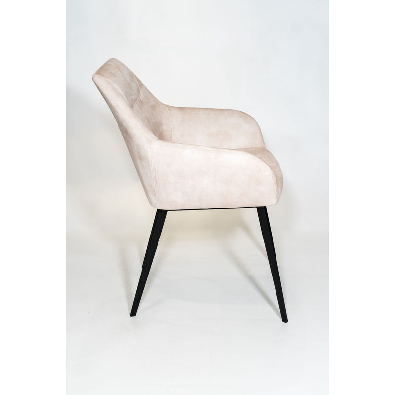 Chaise SOMAN velours Sable 57x61xH82cm