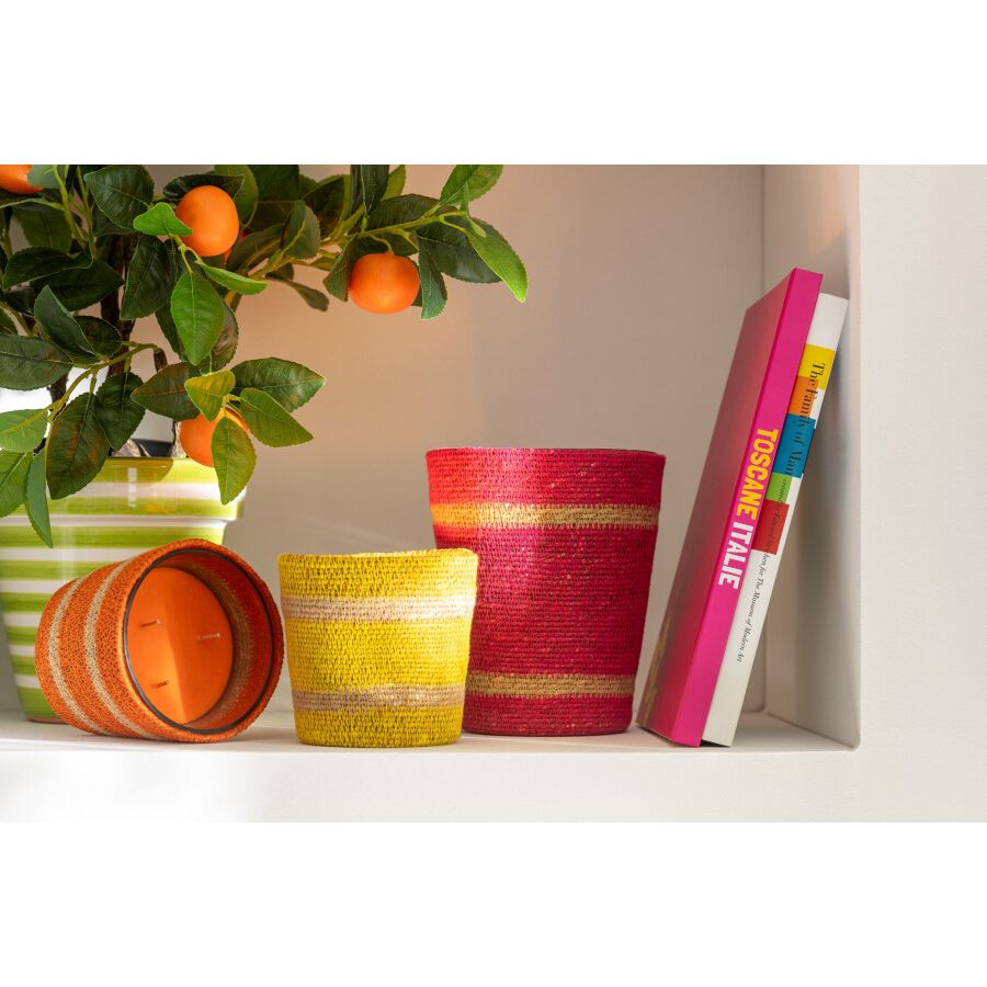 BOUGIE PARFUMEE ORANGE 12x12x11.5cm