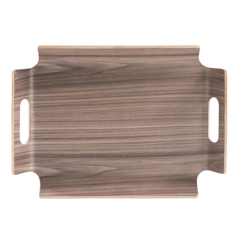 Plateau NOANGLE 39.5x28.5 cm Brun