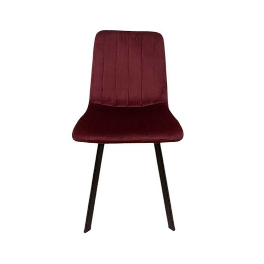 Chaise THER Velours Burgandy 45x50xH87cm