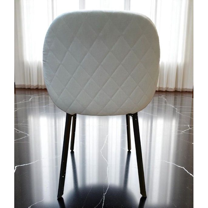 Fauteuil Repas PADE Tissu Craie 60x58xH81cm