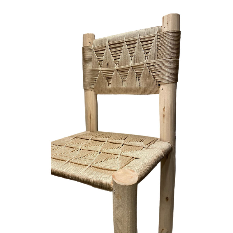 Tabouret de bar BASTIA beige 40x40xH110cm
