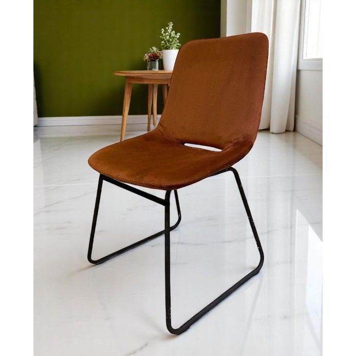 Chaise BUBBLE Velours Fox 48x52xH87cm