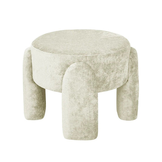 Pouf FOURTY Beige Ø45h37cm