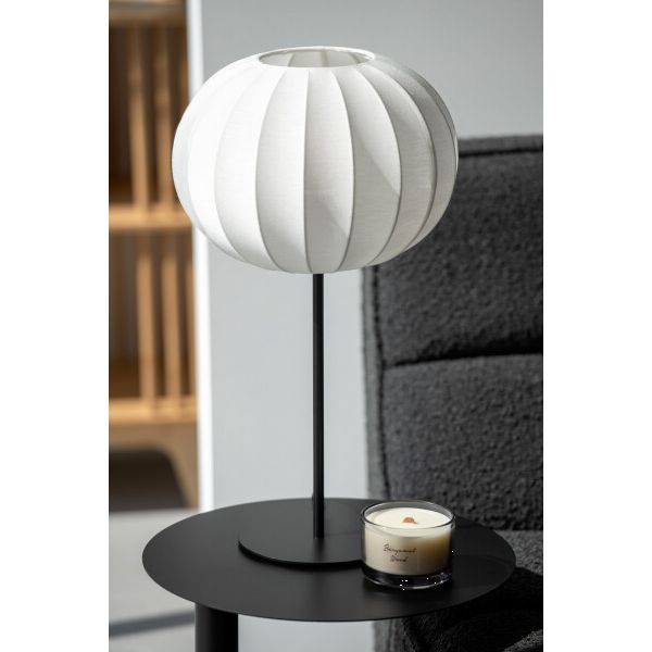 LAMPE LANTERNE METAL/TEXTILE 30x30x53.5cm