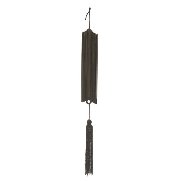 DÉCO MURALE ÉVENTAIL NOIR 39x81x4cm