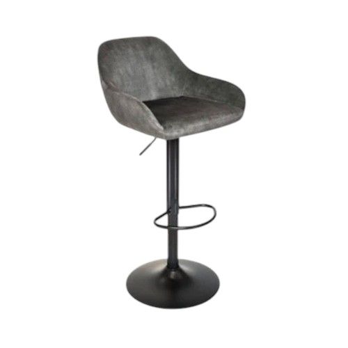 Tabouret de bar soman velours Bronze 51x51xH107cm