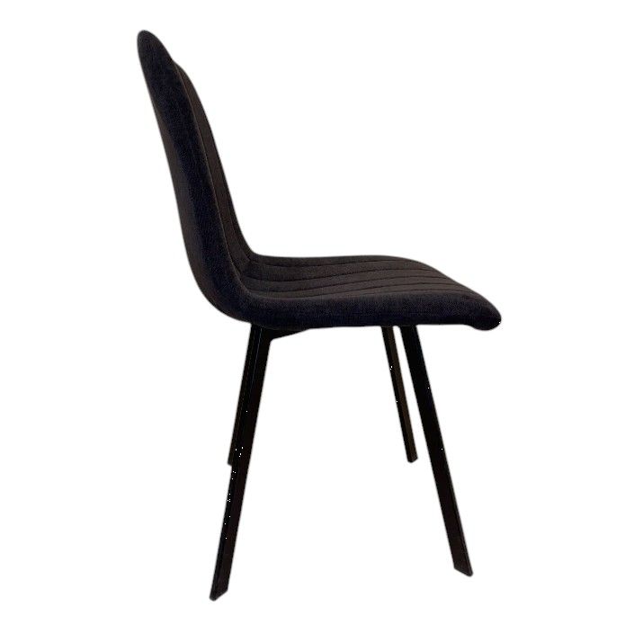 Chaise THER Tissu Noire 45x50xH87cm