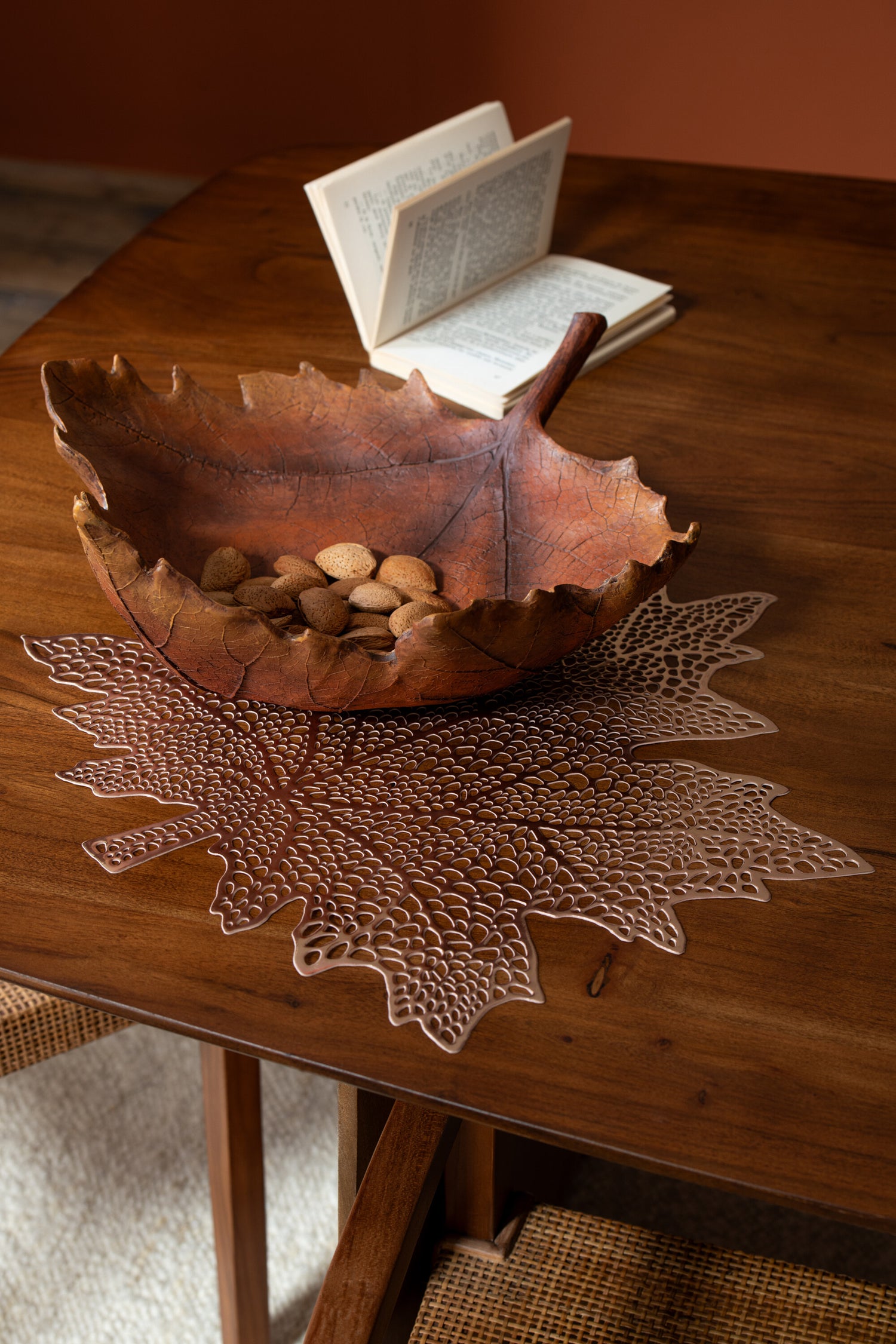 SET TABLE BRIL+MAT DOR Ø38x0.1 cm