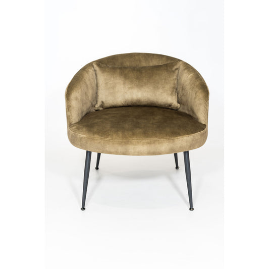 Fauteuil GUSTAVE velours Lichen 72x73xH66cm