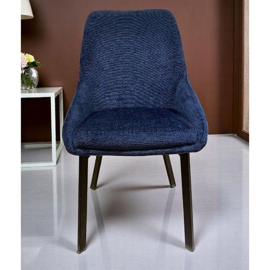 Chaise MARIZAN Tissu Chenille Nuit 50x50xH86cm