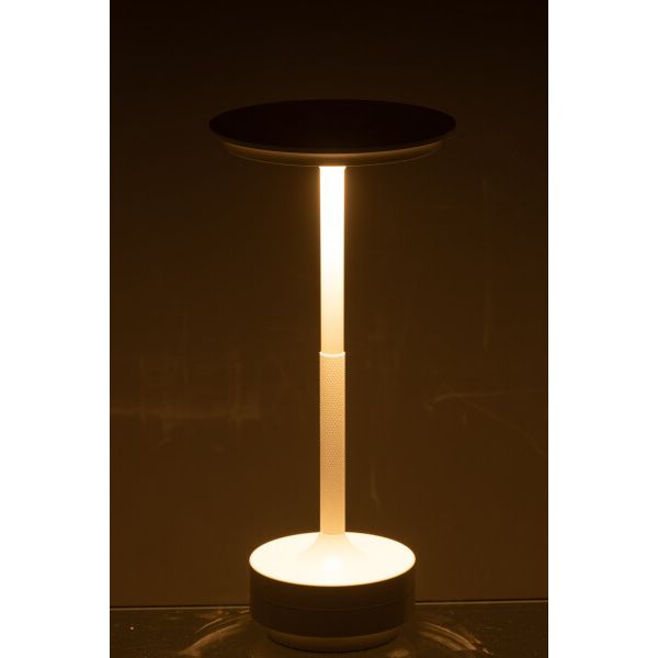 LAMPE LED TOUCH BLANCHE 12.8x12.8x27.8cm