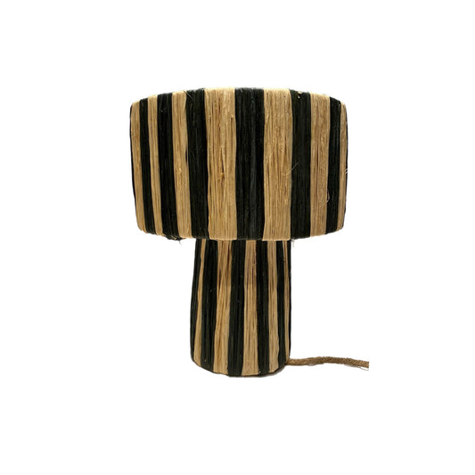 Lampe RAFINO Naturelle/Noire D24xH30cm