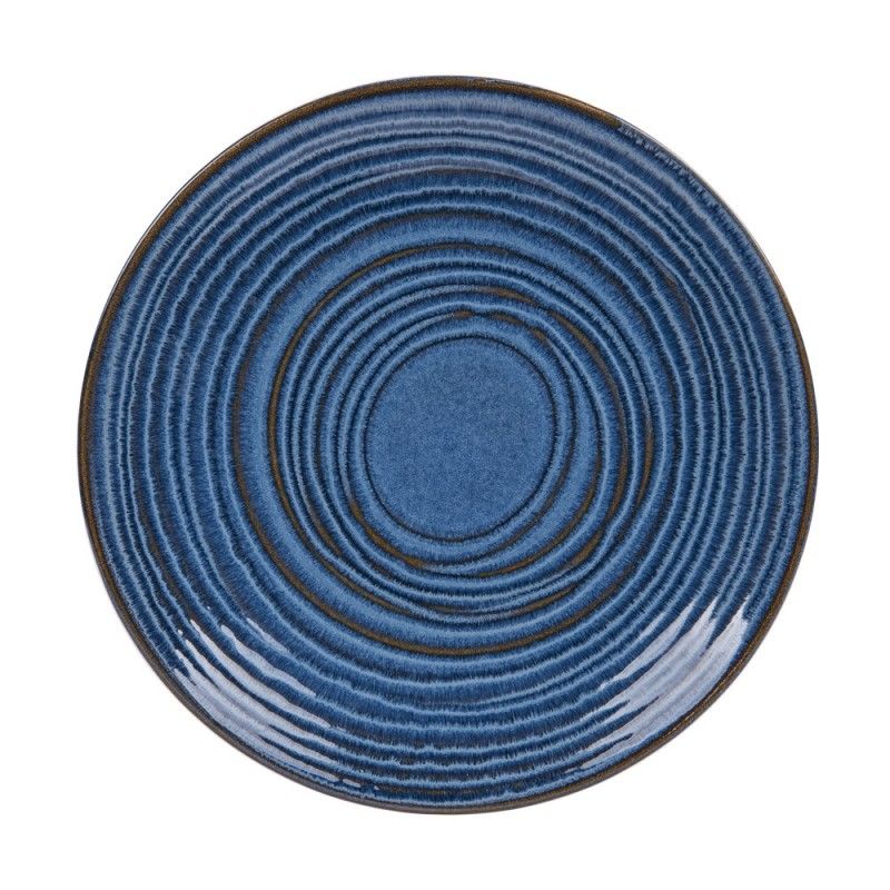 ASS PLATE 27 CM MOON BLEU