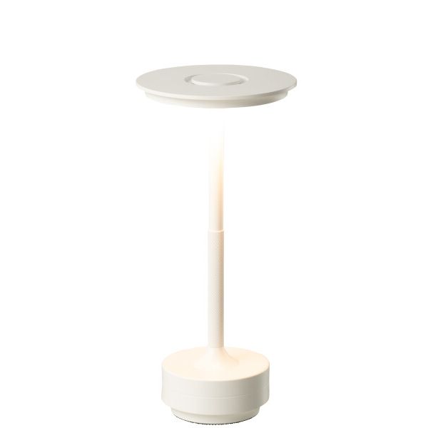 LAMPE LED TOUCH BLANCHE 12.8x12.8x27.8cm