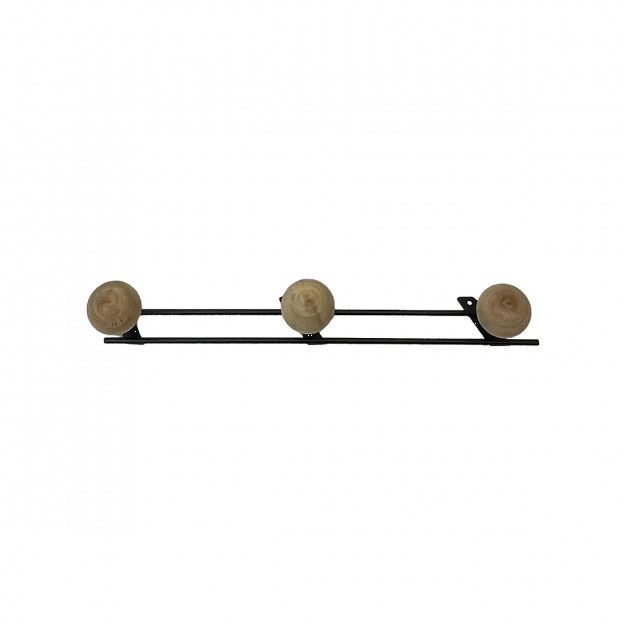 PORTE MANTEAUX 3 BOULES NATURAL