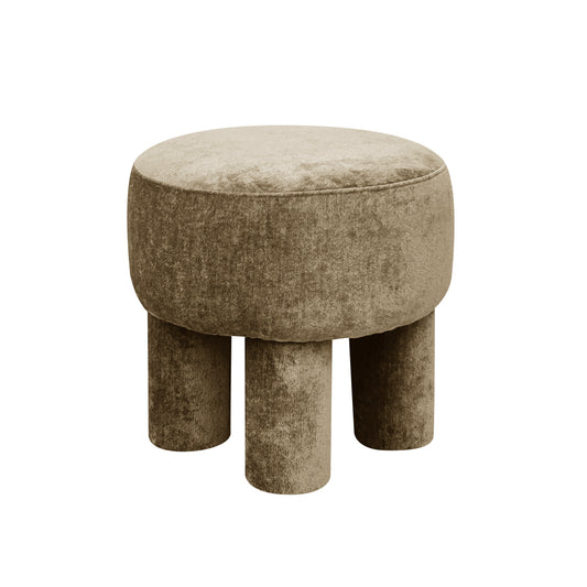 Pouf BORLANO Taupe d43h42cm