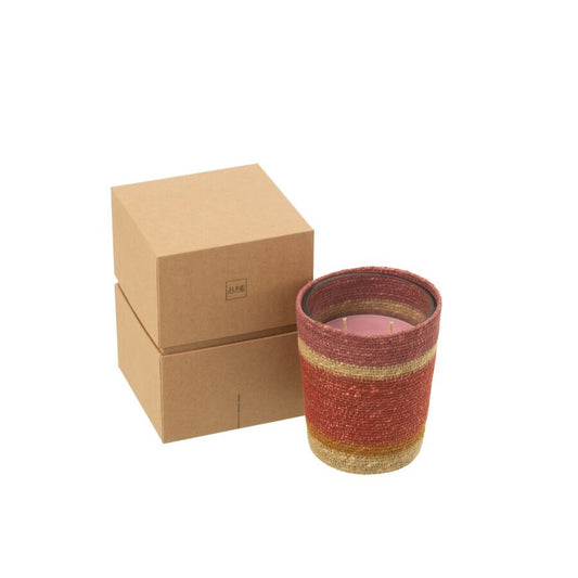 BOUGIE PARFUMEE BORDEAUX 12.5x12.5x15.5cm