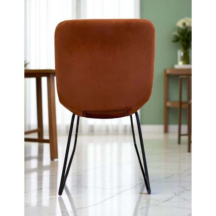 Chaise BUBBLE Velours Fox 48x52xH87cm