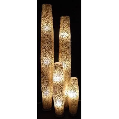 Lampadaire en nacre gold H180cm