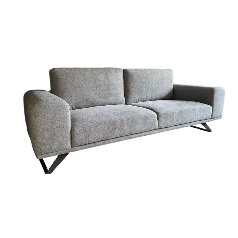 Canapé MADERE Tissu Gris 3PL 230x89xH84 cm