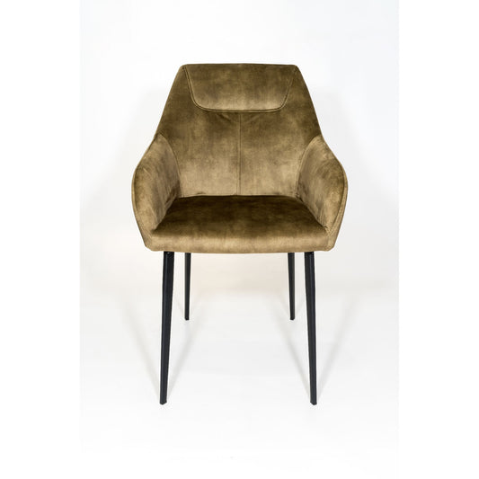 Chaise SOMAN velours Lichen 57x61xH82cm