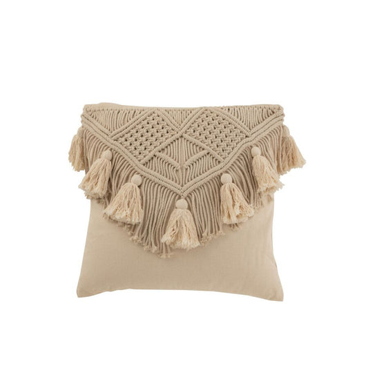 COUSSIN COSY BEIGE COTTON 45.5x45.5x17cm