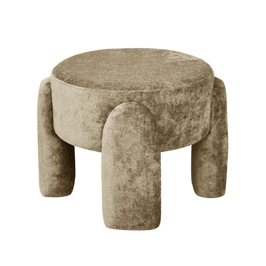 Pouf FOURTY Taupe Ø45h37cm