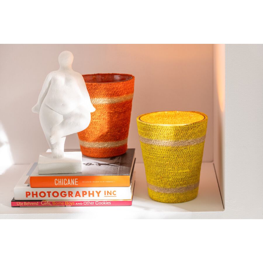 BOUGIE PARFUMEE ORANGE 12.5x12.5x15.5cm