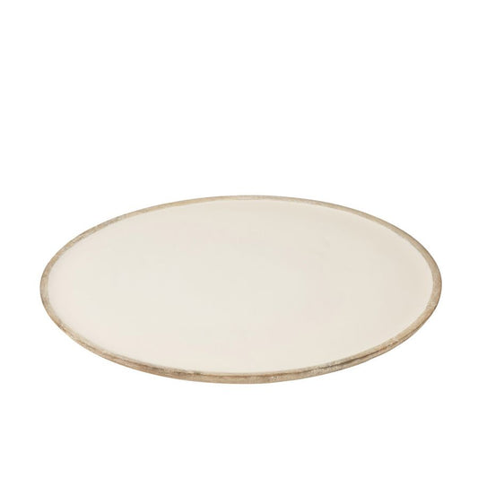 PLATEAU ROND BLANC 56x56x5.5cm