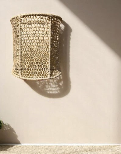 Applique MAILLE Rafia L20xH20cm