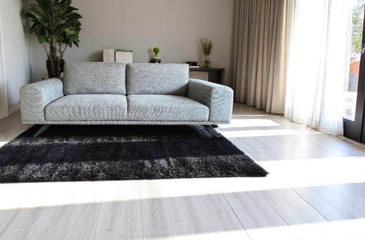 Canapé MADERE Tissu Gris 3PL 230x89xH84 cm