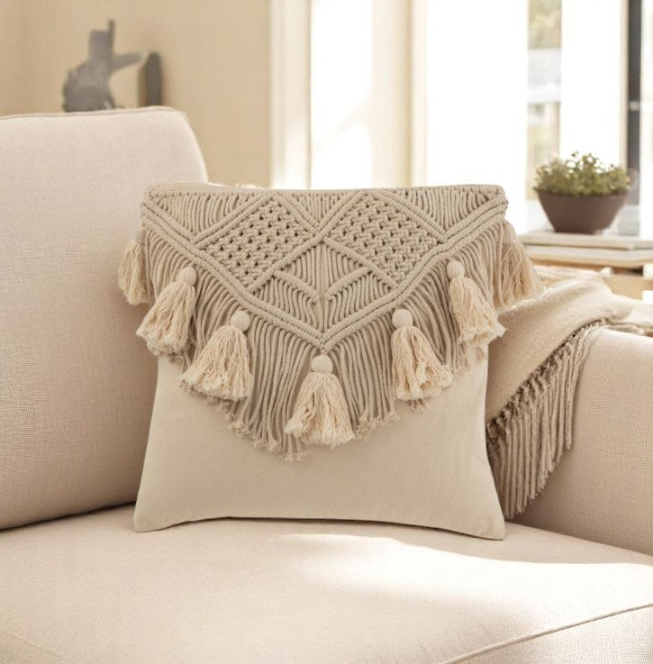 COUSSIN COSY BEIGE COTTON 45.5x45.5x17cm