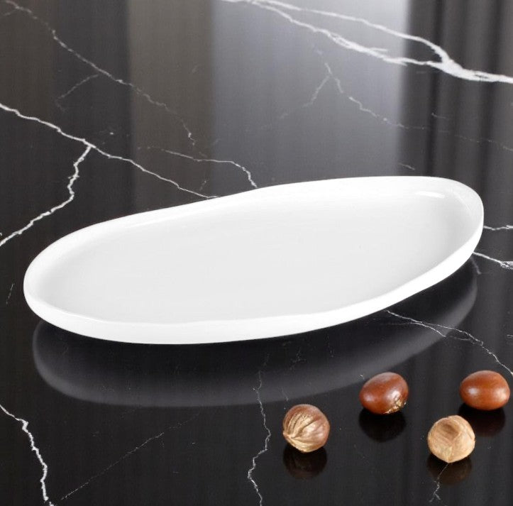 Plat Organic Porcelaine 37x22 cm