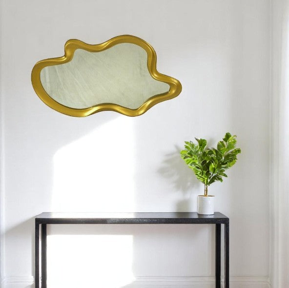 Wall Mirror Cloud Gold