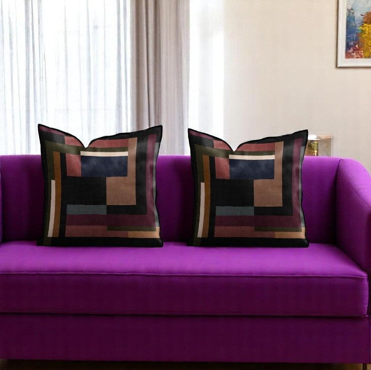 Coussin Carré Velours RICA 45x45 cm