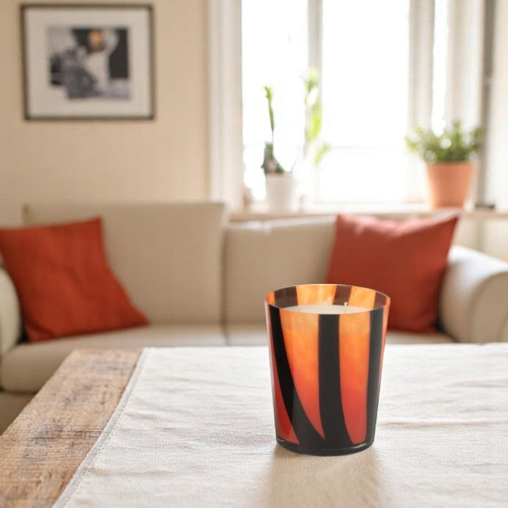 BOUGIE PARFUMEE NOA LIGNE ORANGE 15x15x17cm