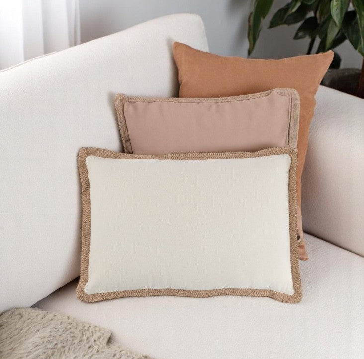 Coussin BOR Rect Beige 40x60 cm