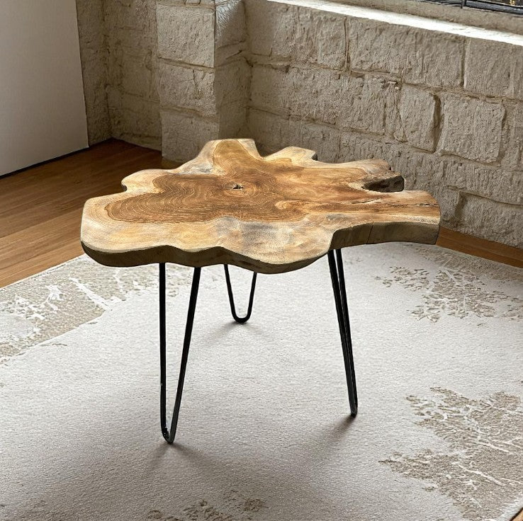 Table basse DIA teck Naturel Ø50xH45 cm