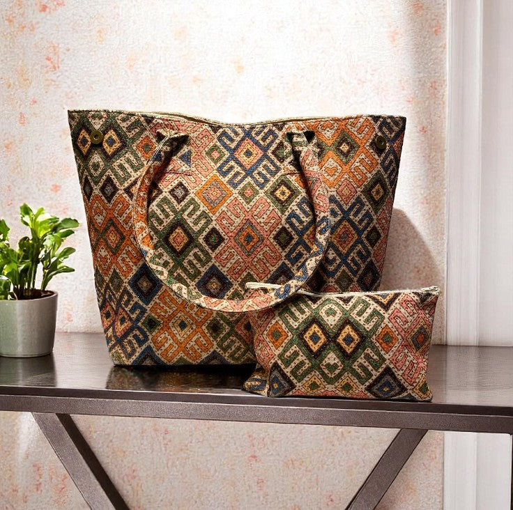 Sac motif EMMA avec pochette