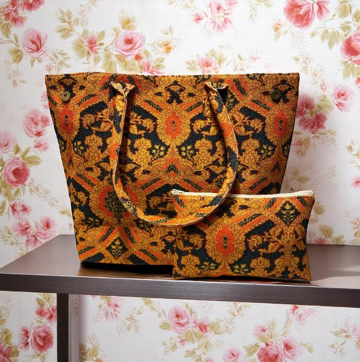 Sac motif ANISSA avec pochette