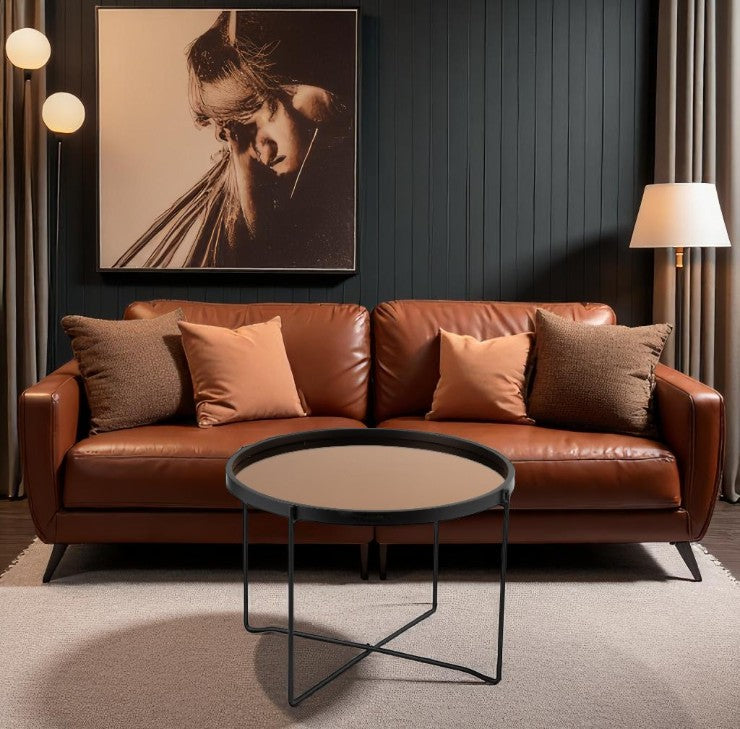 Table Basse FUMÉE 74x74xH40 cm