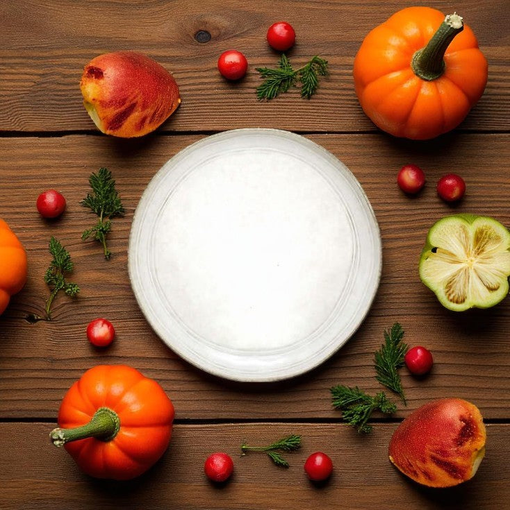 Assiette Déssert FLOWER GRIS Ø22 cm